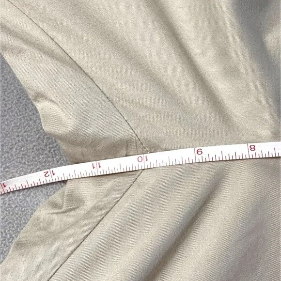 J.Crew Womens Chino Pants 12R Classic Twill City Fit Beige Straight Leg Preppy - Picture 5 of 6